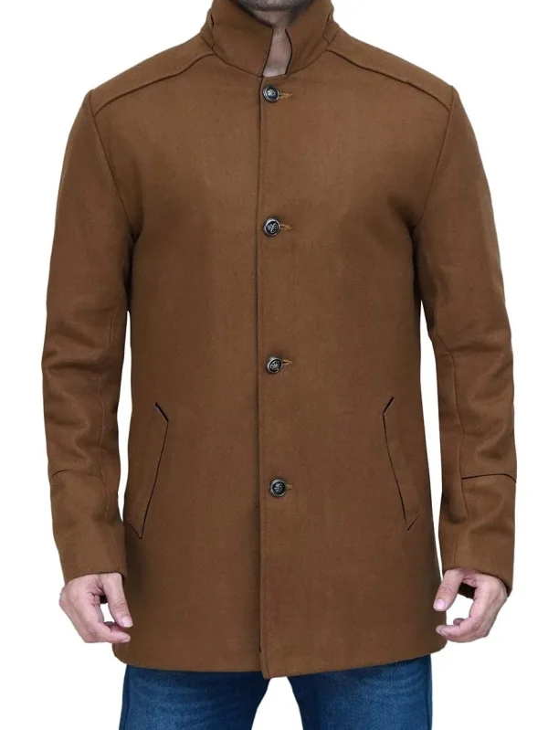 TWM Roy Brown Mens Wool Overcoat