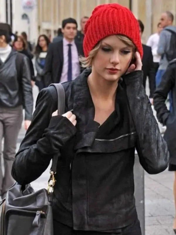 Taylor Swift Black Leather Jacket