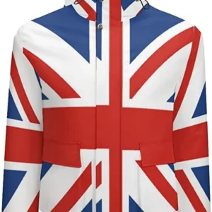 Union Jack UK Flag Printed Short Jacket