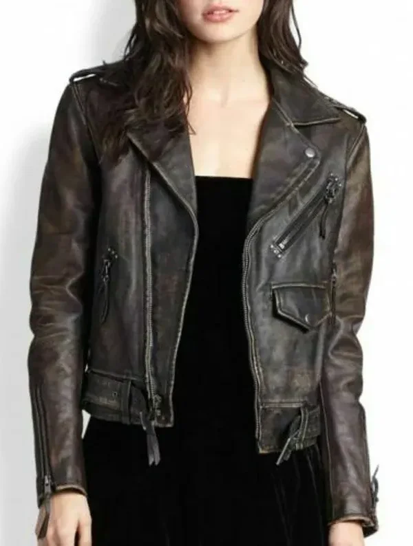 Women Genuine Real Leather Jacket