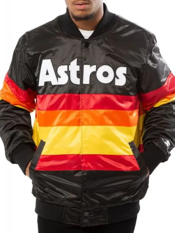 Men's Astros Colorful Bomber Jacket