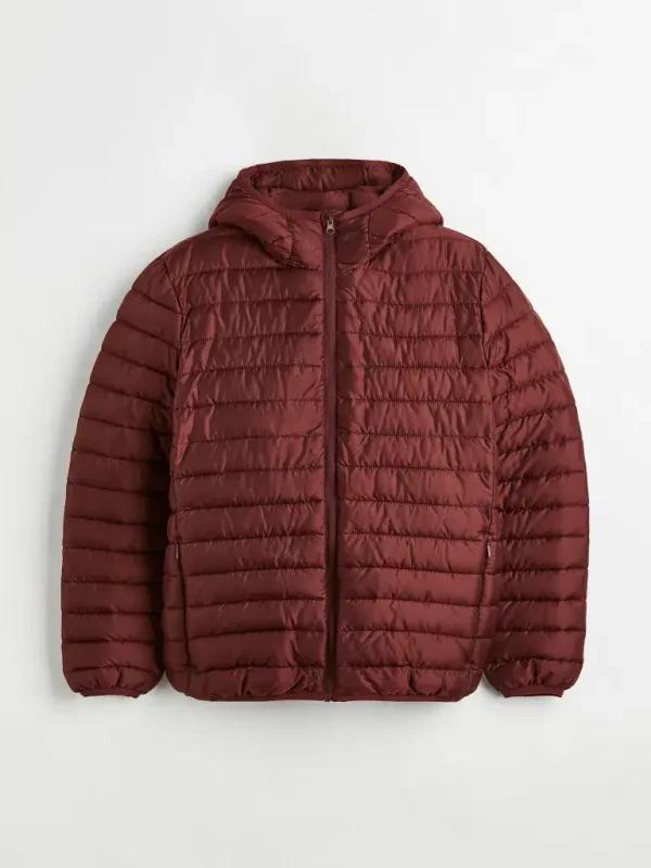 Burgendy puffer jacket