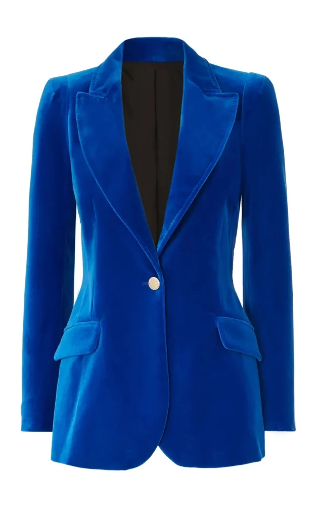 Cate Blanchett Ocean’s Eight Blue Velvet Blazer