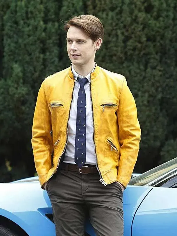 Dirk Gently Holistic Detective Yellow Leather Jacket