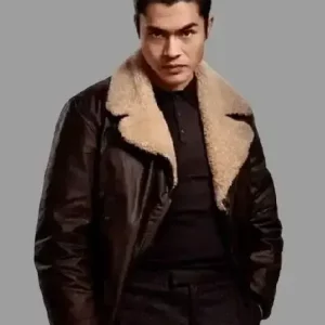 Henry Golding The Gentleman Shearling Jacket