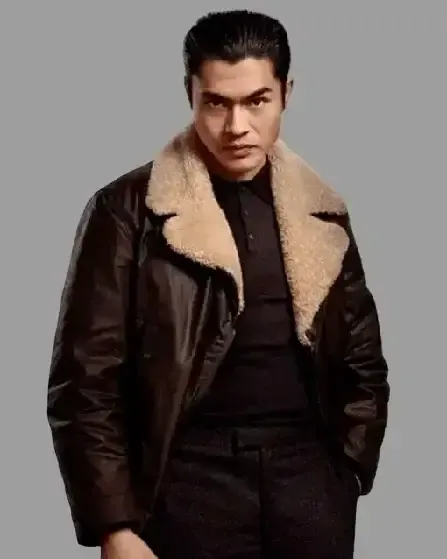 Henry Golding The Gentleman Shearling Jacket