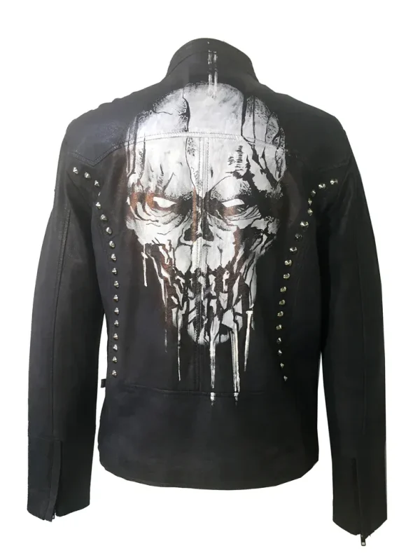 Limited Edition hand Painted Leather Men Jacket