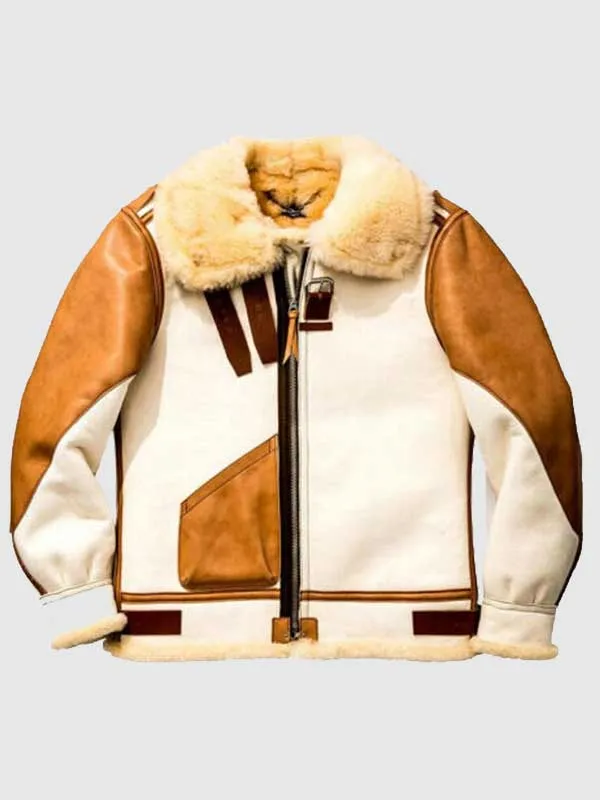 Men’s Aviator USAF Real Sheepskin Shearling Jacket