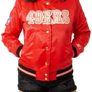 San Francisco 49ers Red Bomber Jacket