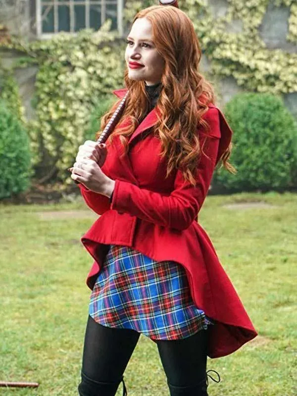 Season 3 Riverdale Cheryl Blossom Red Hooded Jacket