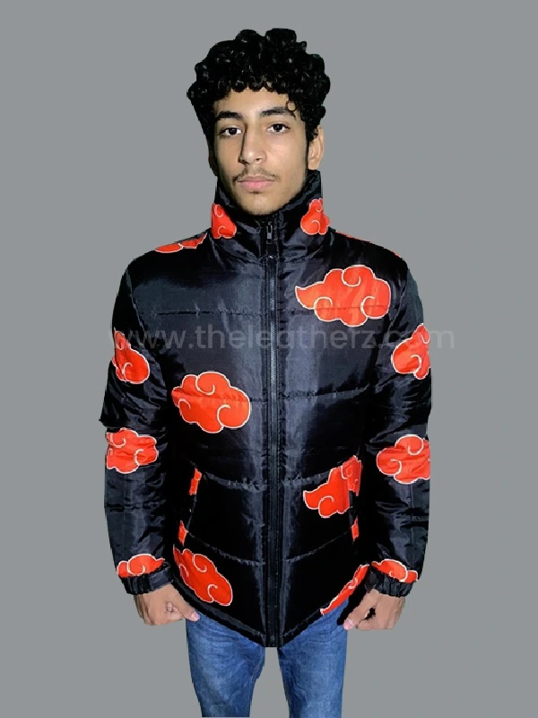 The Anime Naruto Akatsuki Puffer Unisex Jacket