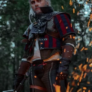 Game The Witcher 3 Wild Hunt Wolf Wolven Cosplay Costume Jacket