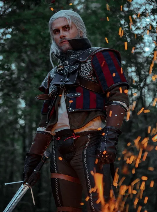 Game The Witcher 3 Wild Hunt Wolf Wolven Cosplay Costume Jacket