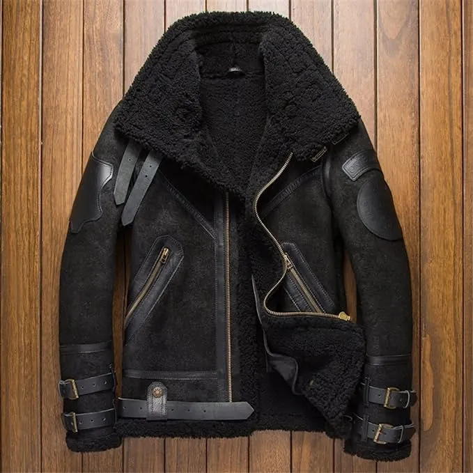 B3 Men's Shearling Leather Jacket 