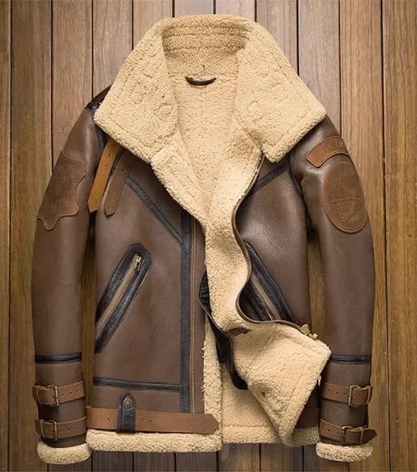 B3 Men's Shearling Leather Jacket 