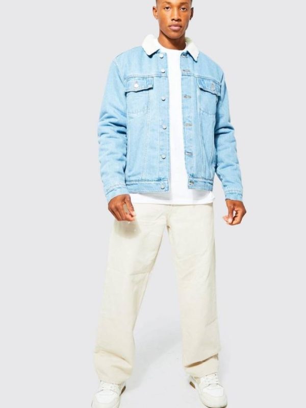 Mens Light Blue Denim Jacket 