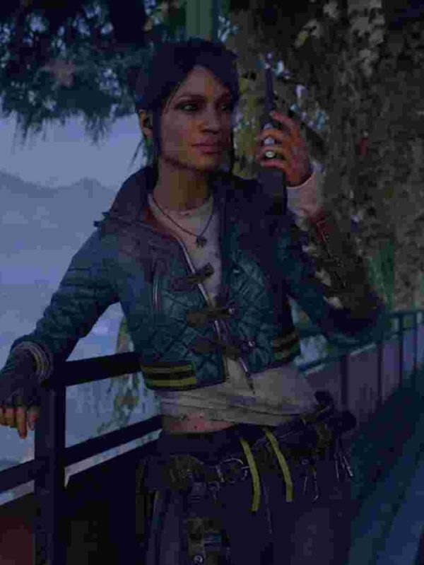 Dying Light 2 Rosario Dawson Blue Bomber Jacket