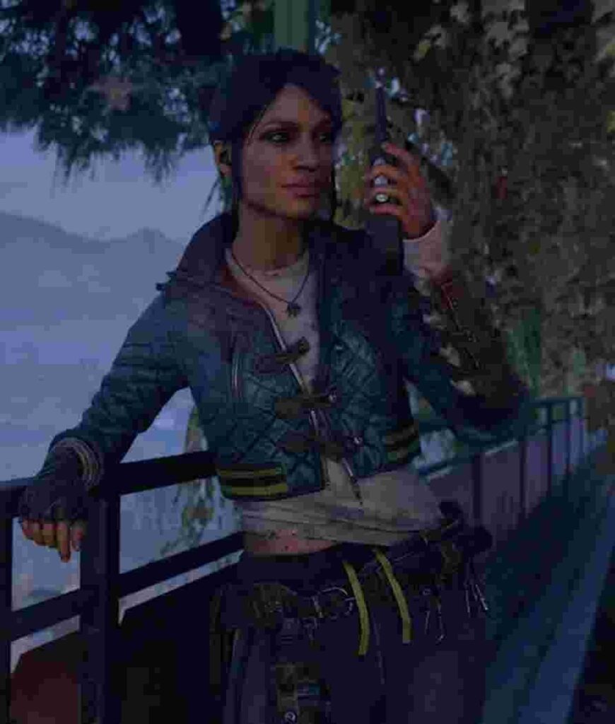 Dying Light 2 Rosario Dawson Blue Bomber Jacket