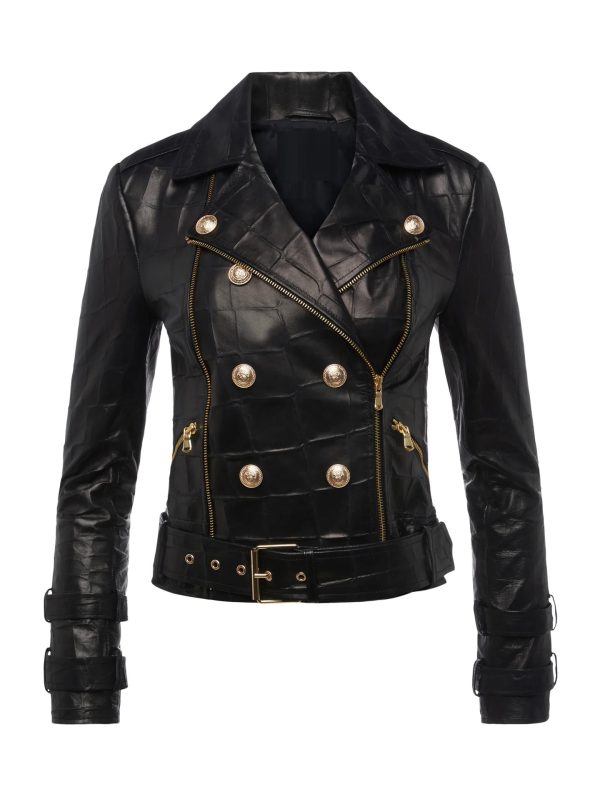 Billie Belted Leather Jacket