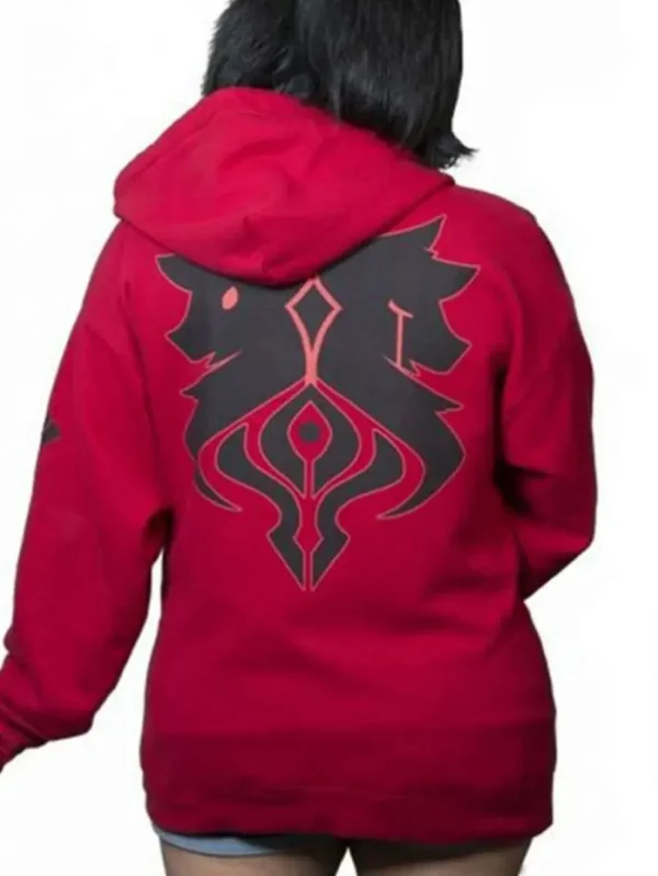 Aaron Lycan Aphmau Fleece Red Hoodie