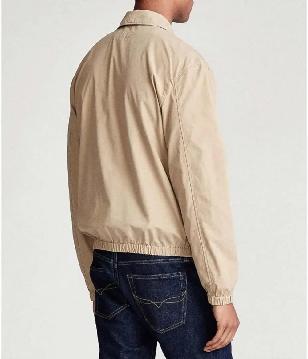 Adam Sandler Hustle Beige Cotton Jacket