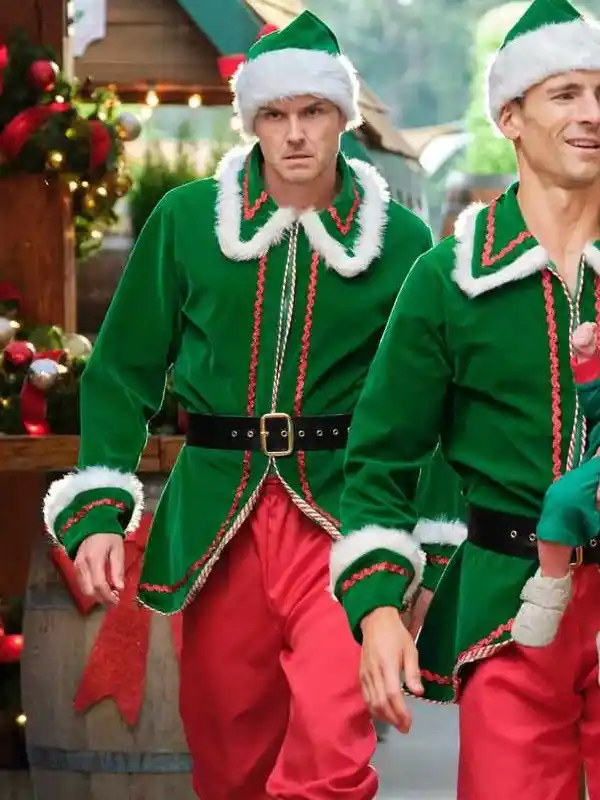 2022 Christmas Adult Elf Green Costume