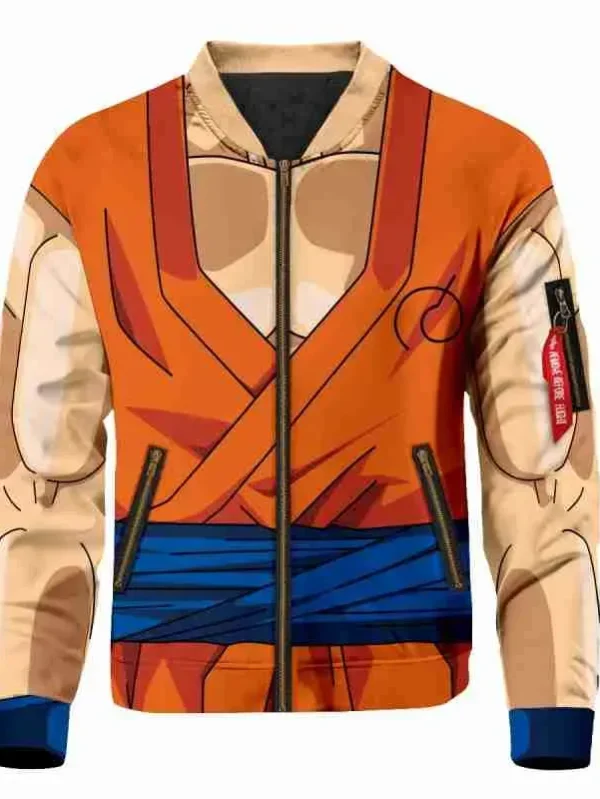 Anime Son Goku Buff Bomber Jacket