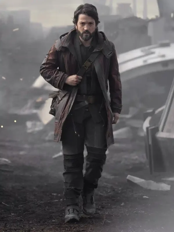 Diego Luna Cassian Andor Leather Coat