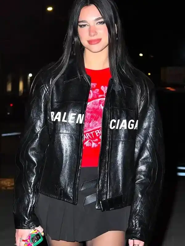 Singer Dua Lipa Motorcycle Leather Jacket