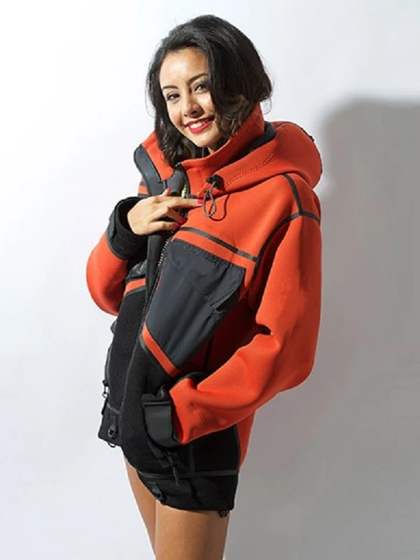 Women Neoprene Core Fishing Rain Gear Typhoon Jacket