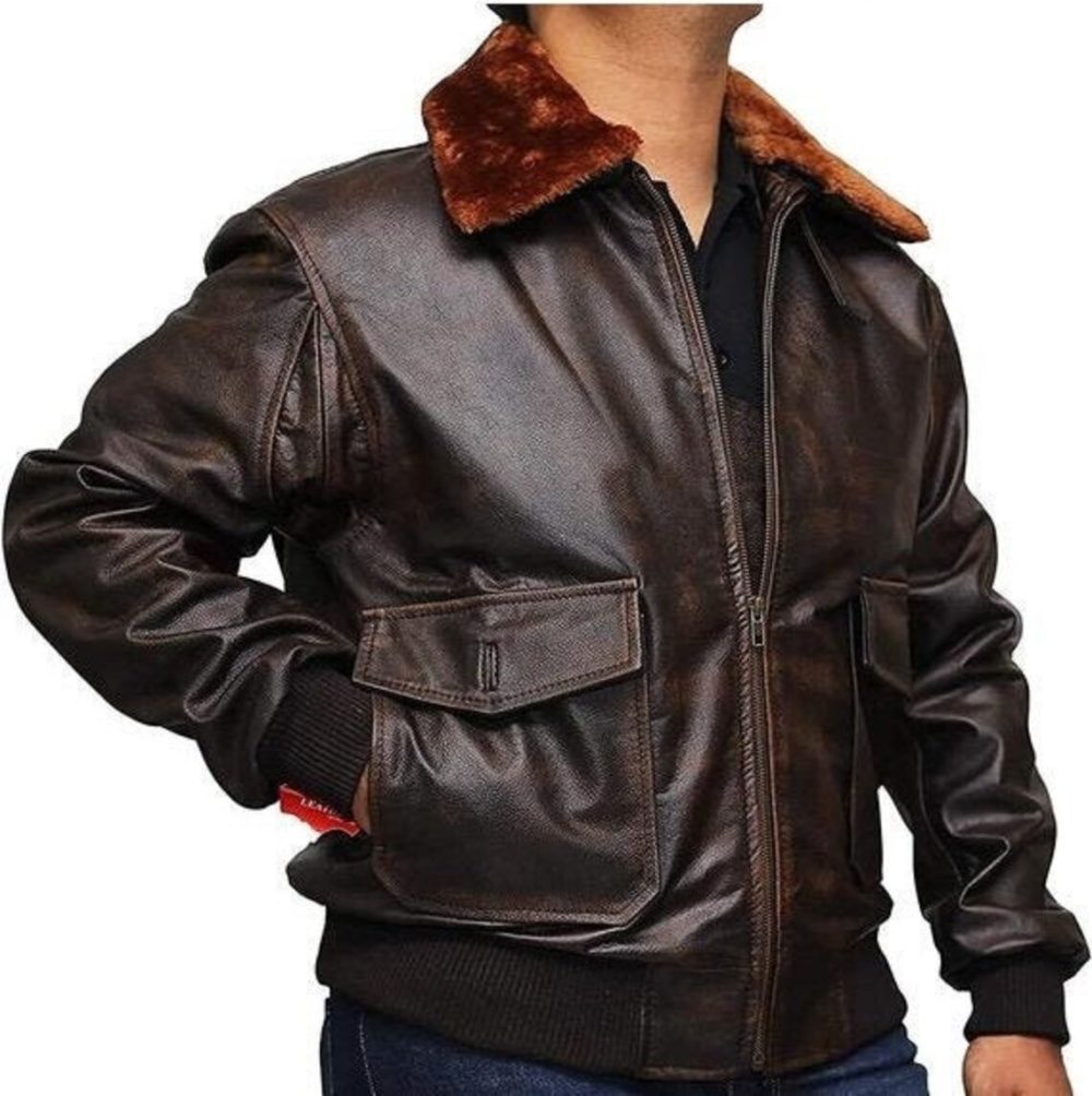 Handmade G1 Flight Bomber Leather Jacket