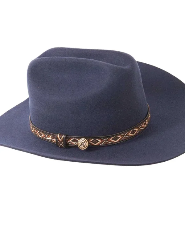 JESSY NAVY FELT COWBOY HAT