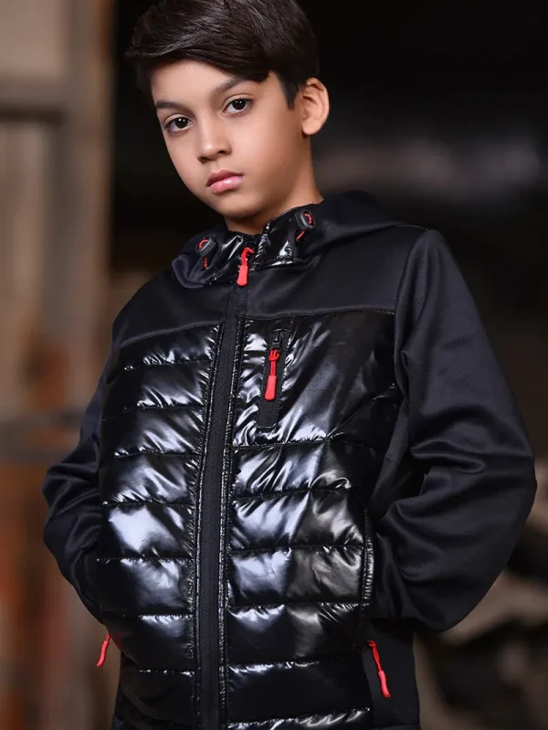 Kid's Black Puffer Jacket