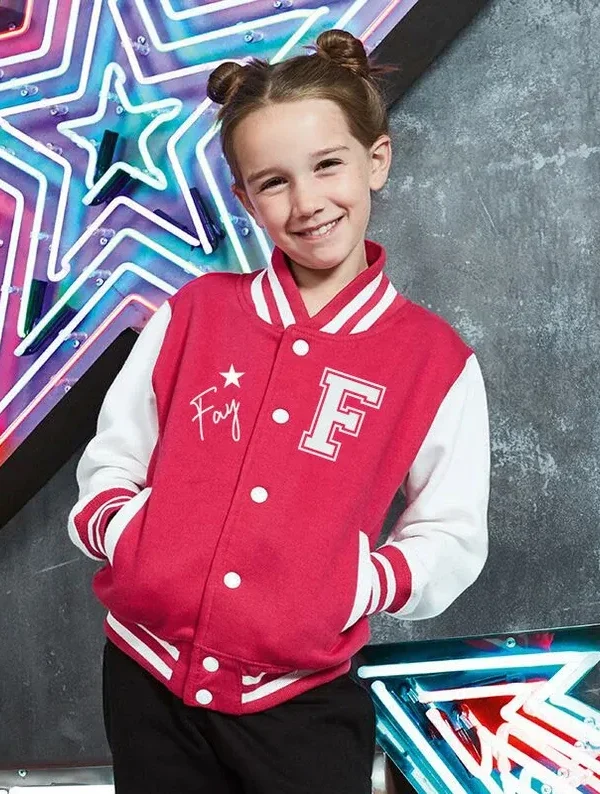 Kids Personalised Varsity Jacket