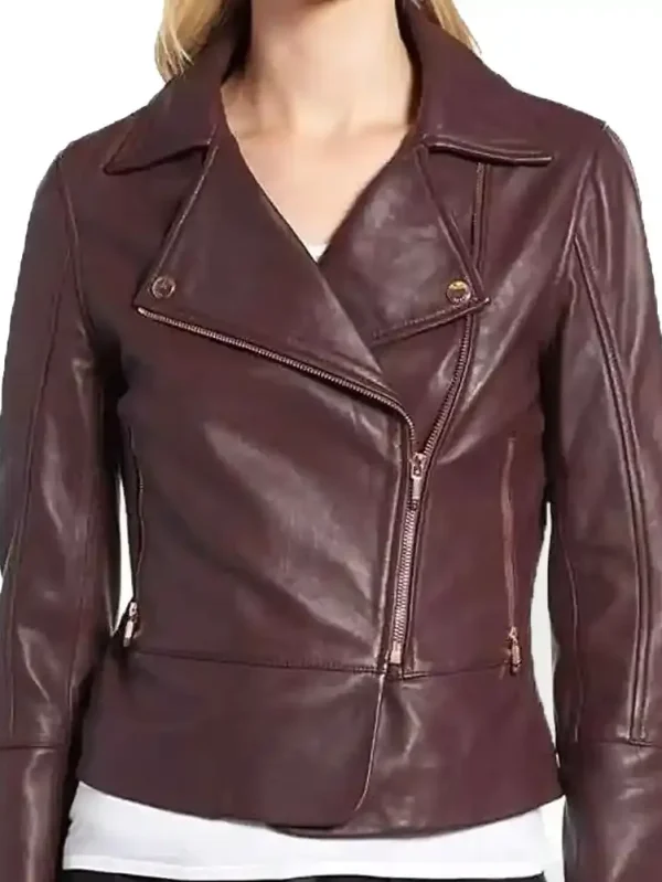 Leslie Larr Superman and Lois Leather Jacket