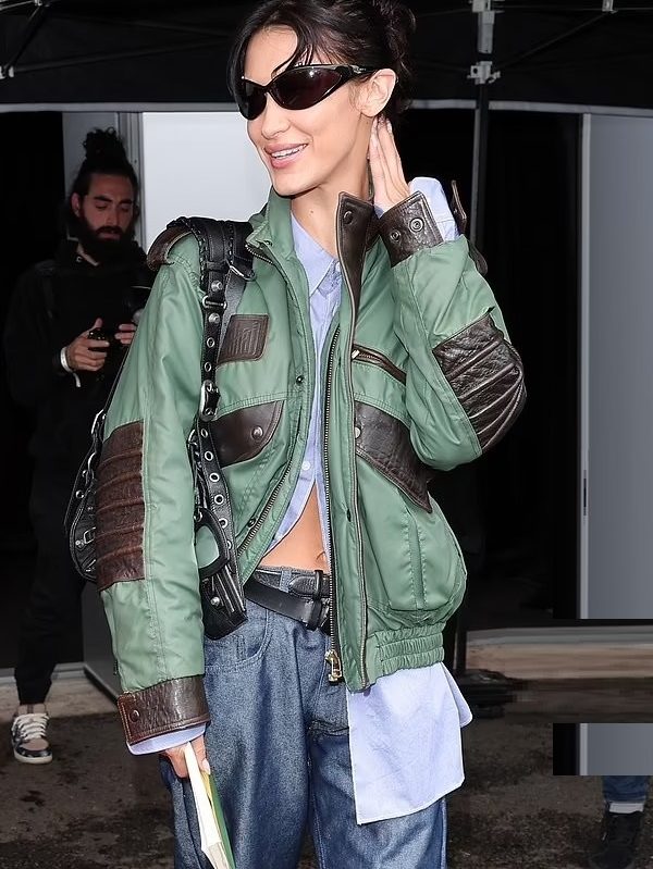 Men Bella Hadid Edgy Style Jacket