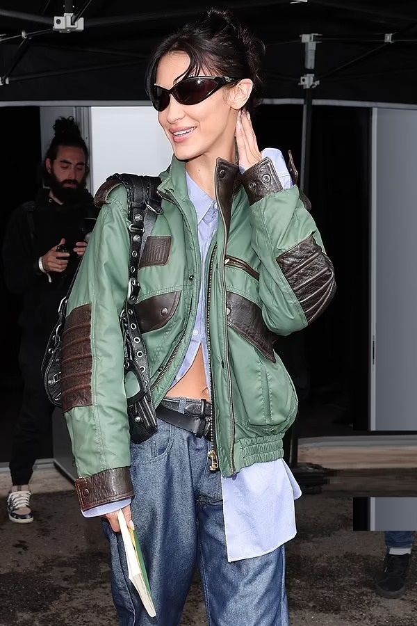 Men Bella Hadid Edgy Style Jacket