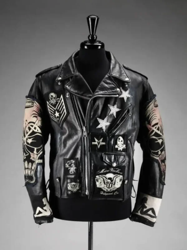 Mens Velvet Revolver Libertr0d Black Leather jacket