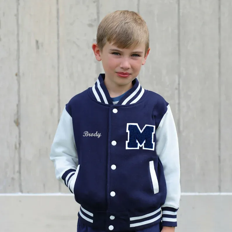 Personalized Kids Varsity Jacket