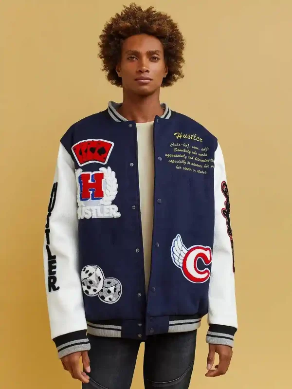 Reason X Hustler Chenille Wool Patch Jacket