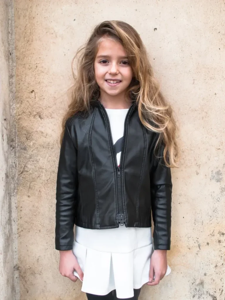 Toddler Black leather jacket