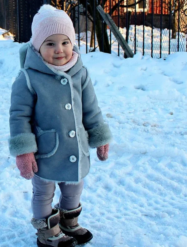 Winter children's Baby natural sheepskin