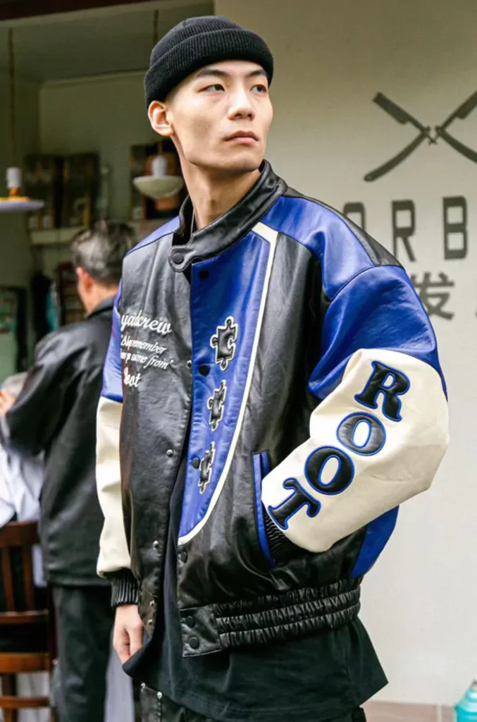 X ROOT Puzzle Leather Motorcycle Jacket