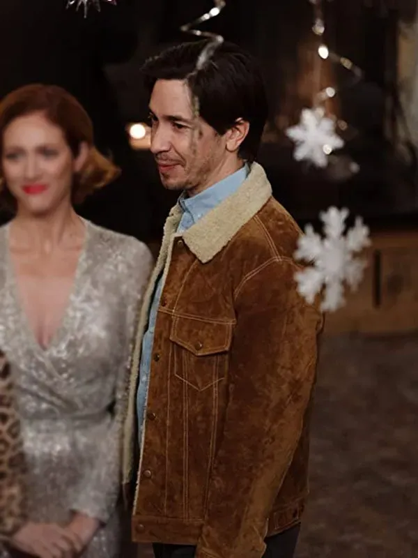 Christmas With The Campbells Justin Long Brown Jacket