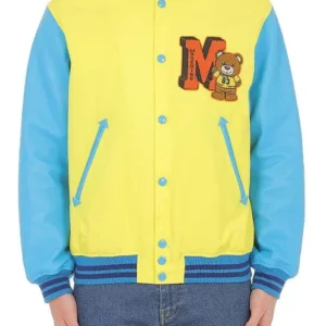 Moschino College Teddy Bear Teddy Letterman Jacket