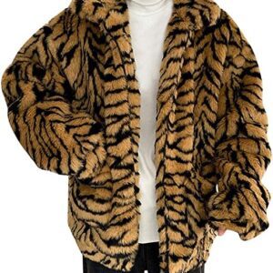 Tiger print Fur jacket