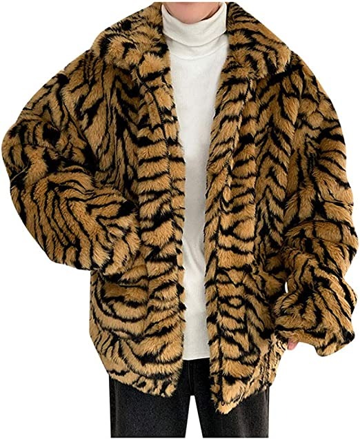 Tiger print Fur jacket