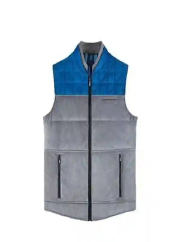 Men Charron blue and grey vest