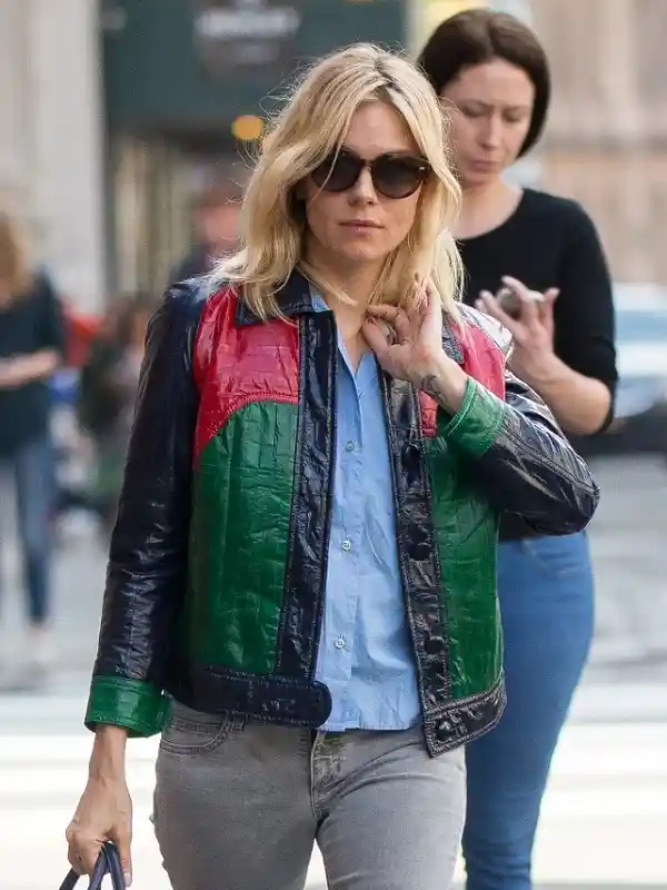 Actress Sienna Miller Statement Jacket