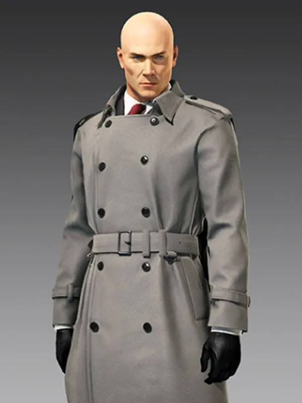 Video Game Hitman 2 Silent Assassin Cotton Trench Coat